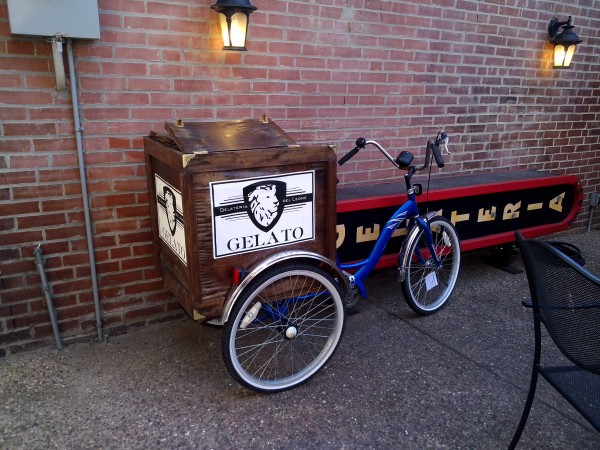 Gelateria del Leone makes their menu from scratch - and delivers by bike